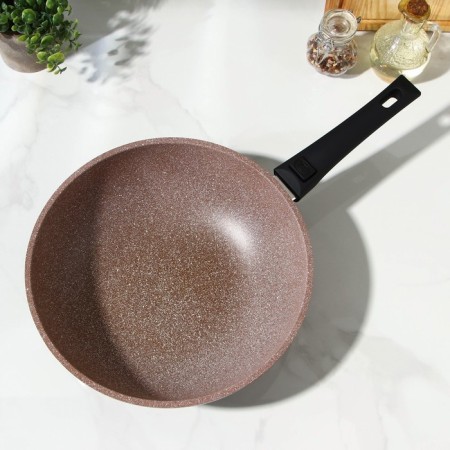 Frown of Wok Brownie, D = 28 cm, removable handle, anti -stick coating, induction-2