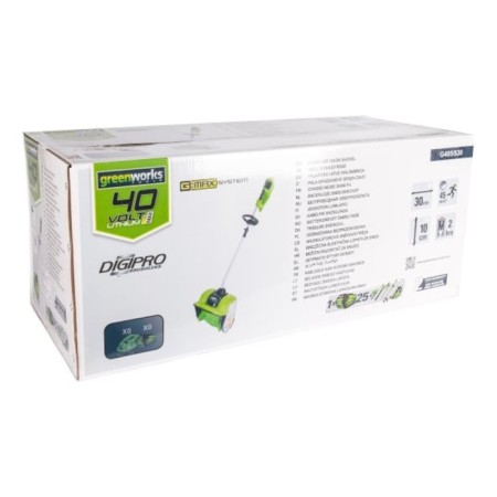 Snowman Battery GreenWorks GD40SS, without battery/ZU, 40 V, emission 6 m, Li-Ion-8