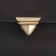 Bag's fastener, 4.5 × 2.9 cm, gold color