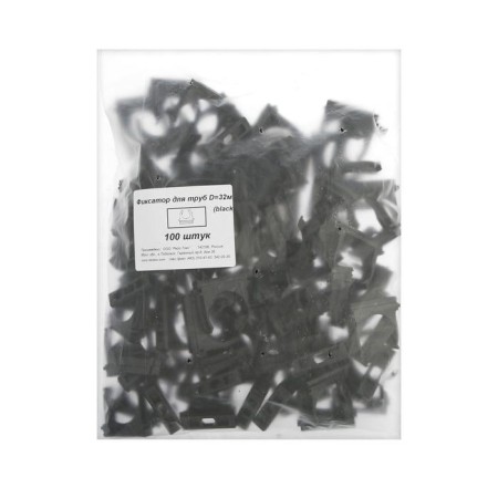 Rice-tox fixer black for pipes 32 mm, 100 pcs.-2