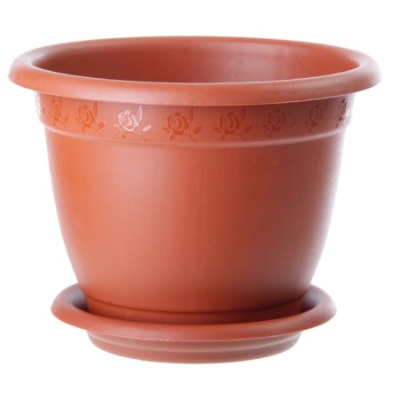 Pot with Borneo Podon, 7.8 liters, terracotta color