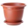 Pot with Borneo Podon, 7.8 liters, terracotta color