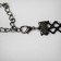 Choker "mistress" crosses and chains, black color, 30 cm