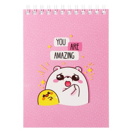 Notepad A6 60 sheets in the Meshu Ceal "Happy Time", matte lamination, selective UV-lace-5