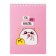 Notepad A6 60 sheets in the Meshu Ceal "Happy Time", matte lamination, selective UV-lace