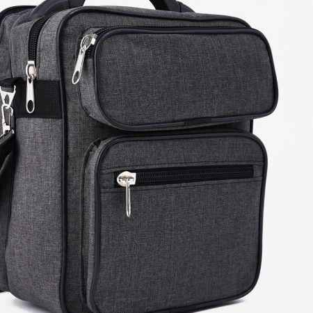 Male bag, "ZFTS", black color-2