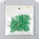 Plastic beads "Crystal polyhedron. Dark green" Transparent set of 20 g 1x1x1 cm