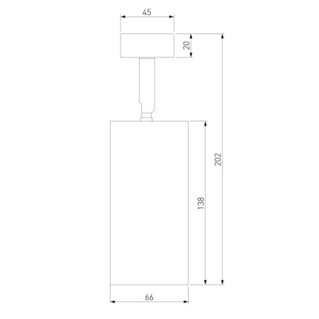 Lamp ceiling Elektrostandard, Diffe LED 15 W, 66x66x205 mm, IP20, Black color-2