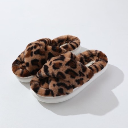 Women's slippers Arya Home Leo, size 38-39, leopard print