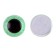 Elose -based eyes, set of 10 pcs., Size 1 pc. - 10 mm, green color with sparkles
