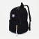 A backpack with a zipper, 4 outer pockets, black color