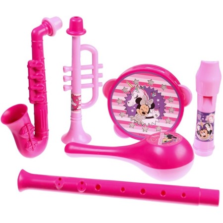 Musical instruments "Minnie Mouse", in a set of 6 items, pink color