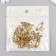 Castle metal for casket gold + nails. set 10 pcs 1.6x2.7 cm
