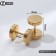 Piercing in the ear (plag) "Tunnel", d = 8 mm, pair, color gold