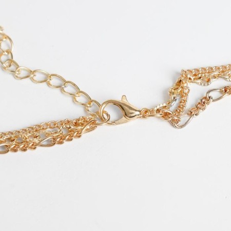 Piece "chain" frame with a ring, color gold, l = 52 cm-1