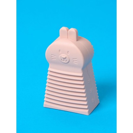 Silicone brush for manual washing of the share, the color is pink-3