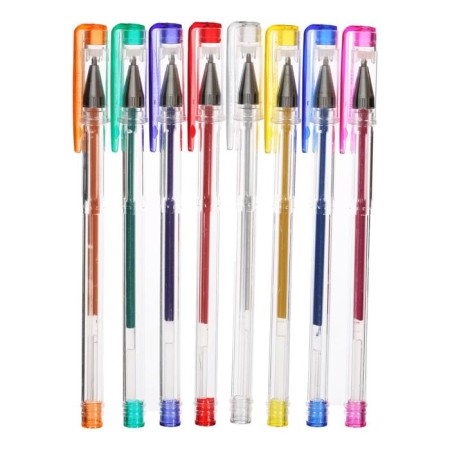 A set of gel pens, 8 colors, in a plastic box-2