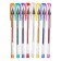 A set of gel pens, 8 colors, in a plastic box