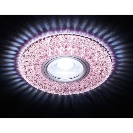 Ambrella Light Lumber built -in LED, G5.3, 3W, pink color, D = 60 mm