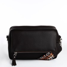 Women's bag over the shoulder Textura, small size, brown color