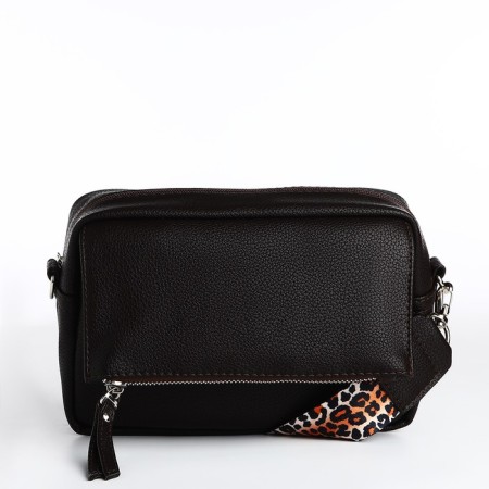 Women's bag over the shoulder Textura, small size, brown color