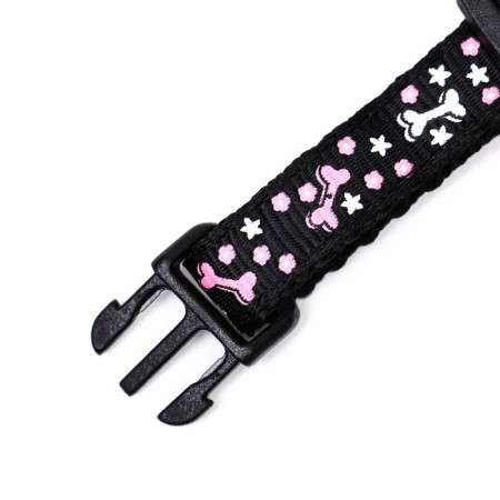 Two -layer collar with Fasteks "Star Bones", 30 x 1 cm, mix of flowers-4