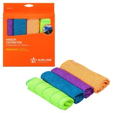 A set of microfiber napkins in a blist 4 pcs, 30*30 cm Airline AB-V-06