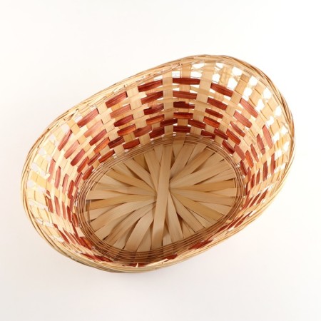 Basket wicker "boat", without a pen, 41x28/27x 20 N 15 cm, bamboo-1