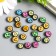 Beads for the creativity of PVC "Funny Smiley" set 25 pcs 0.5x0.9x0.9 cm