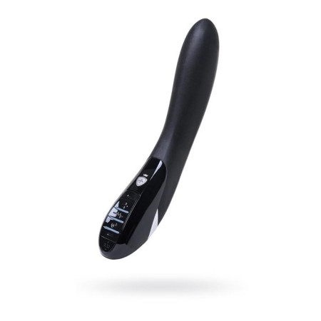 Vibrator Mystim Electric Eric, with electrical stimulation, black color, 27 cm