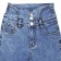 Jeans for girls, height 140 cm, blue color