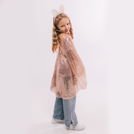 Carnival set "Stylish bunny" Cloak length 65 cm and rim-5