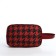 Cosmetic bag with lightning, black/red color