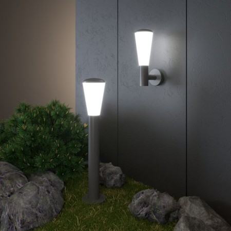Landscape Light Elektrostandard, Cone, 120x120x715 mm, E27, gray color-3