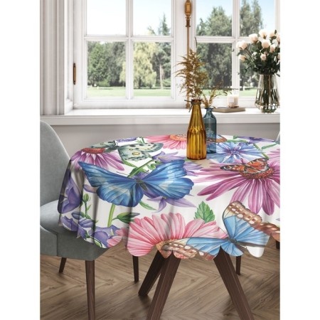 Tablecloth on the table "Life in the field", round, Saten, d = 150 cm