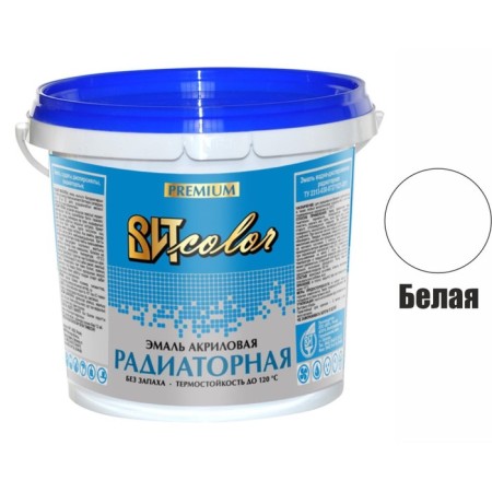 Enamel for radiators water-dispersion vitcolor 0.9 kg-1