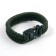Bracelet-pair "Cobra" Green, 25cm
