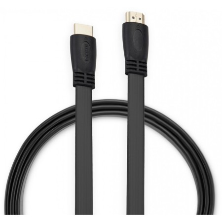 Buro HDMI 1.4 Flat HDMI (M)/HDMI (M) 2M audio cable. Black (BHP HDMI 2)-2