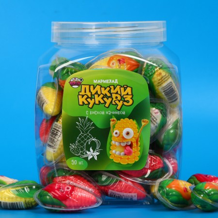 Marmalade "Wild corn" with liquid filling, 10 g