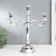 Summary Metal for 3 candles "Elegance" silver 35x31x11 cm