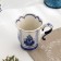 Coffee mug, height 9 cm, volume of 160 ml, gzhel