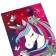 Notepad A5, on a paper clip, 40 sheets, to a point, stamping silver, Minnie Mouse and unicorn