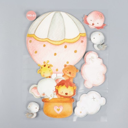 EVA sticker "Beasts in balloon" 41x31.5 cm