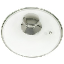 Glass cover Panairo Chrome, with a lid, d = 28 cm