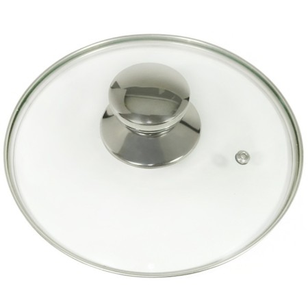Glass cover Panairo Chrome, with a lid, d = 28 cm