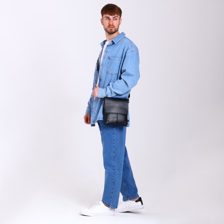 Male bag, black color-6