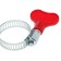 Clamp with the "lamb" Zein English, end-to-end carriage, diameter 16-25 mm, width 8 mm