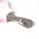 Middle scissors are medium with an emphasis for a finger, white with pink