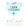 Topper "Happy Birthday", heart, blue color