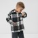 Children's shirt kaftan insulated, gray color, size 30 (98-104 cm)